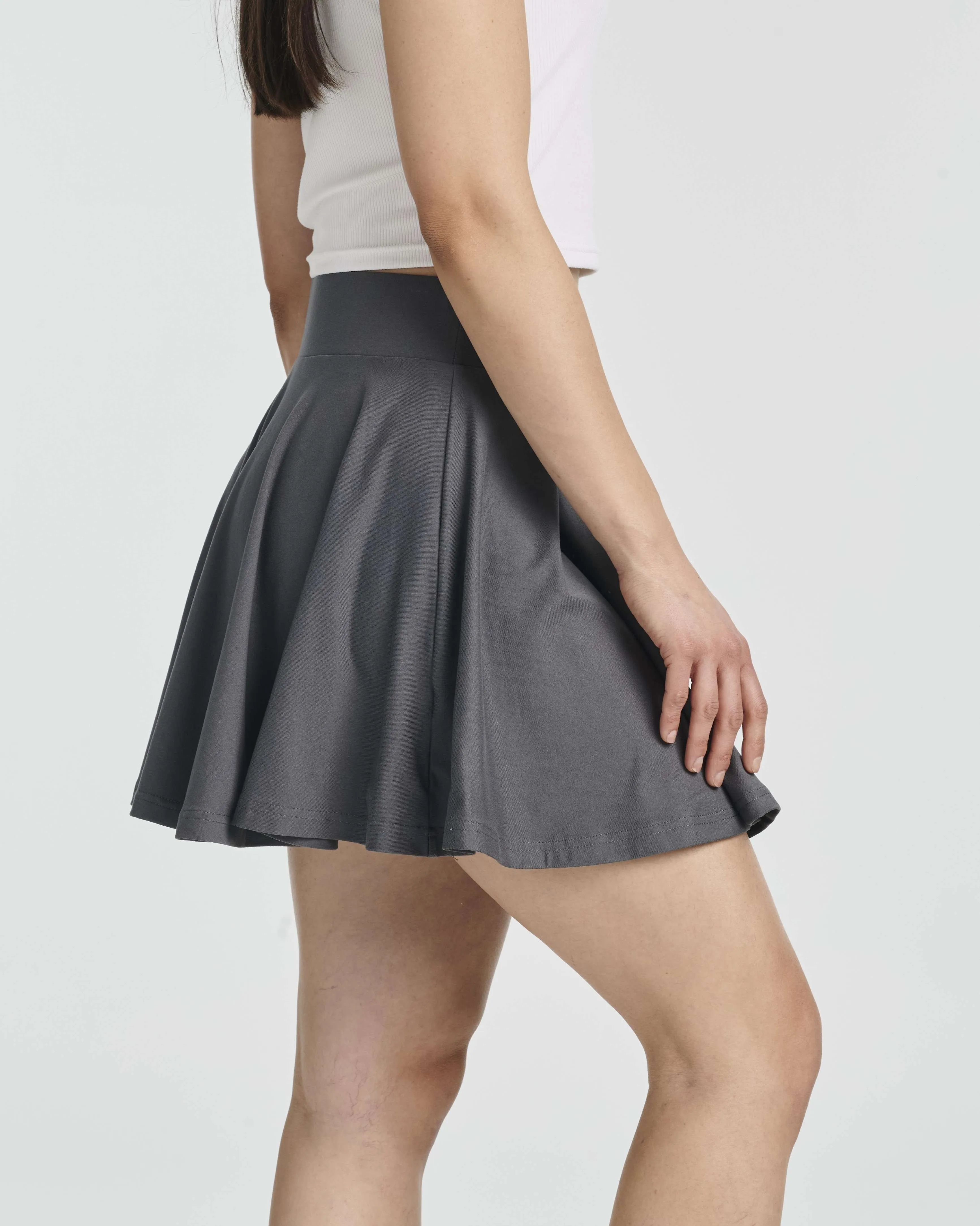 4 Pack: Women's Soft Casual Pleated Mini Skirt (Available in Plus Size)