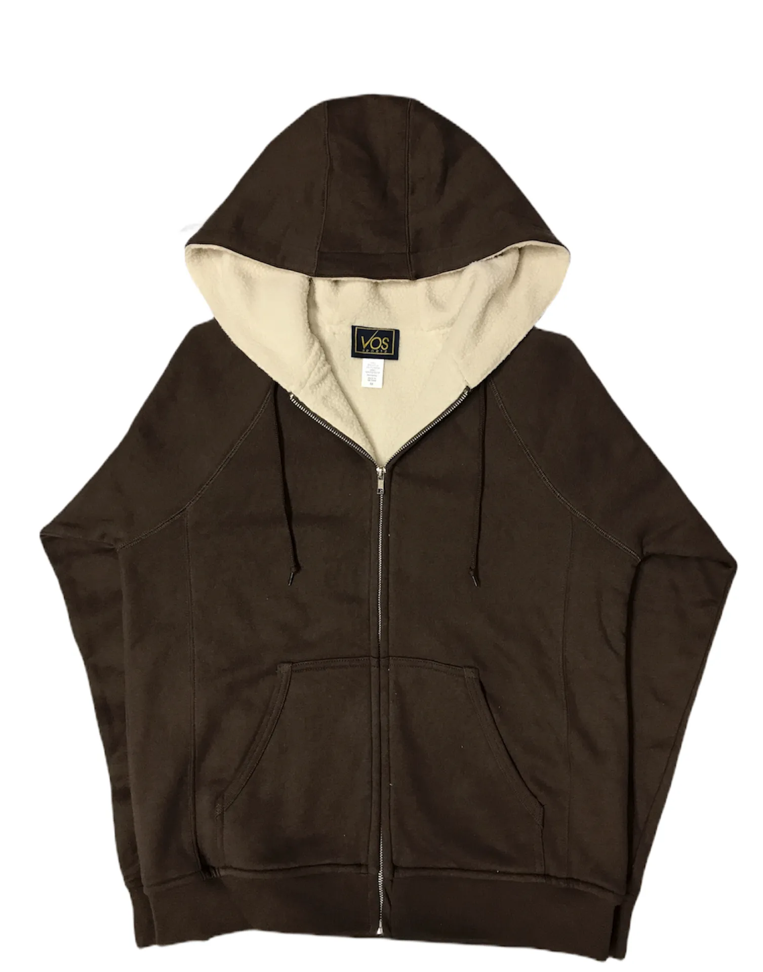 #6025 Ladies Hoodie Full Zipper Sweatshirt Sherpa Lining