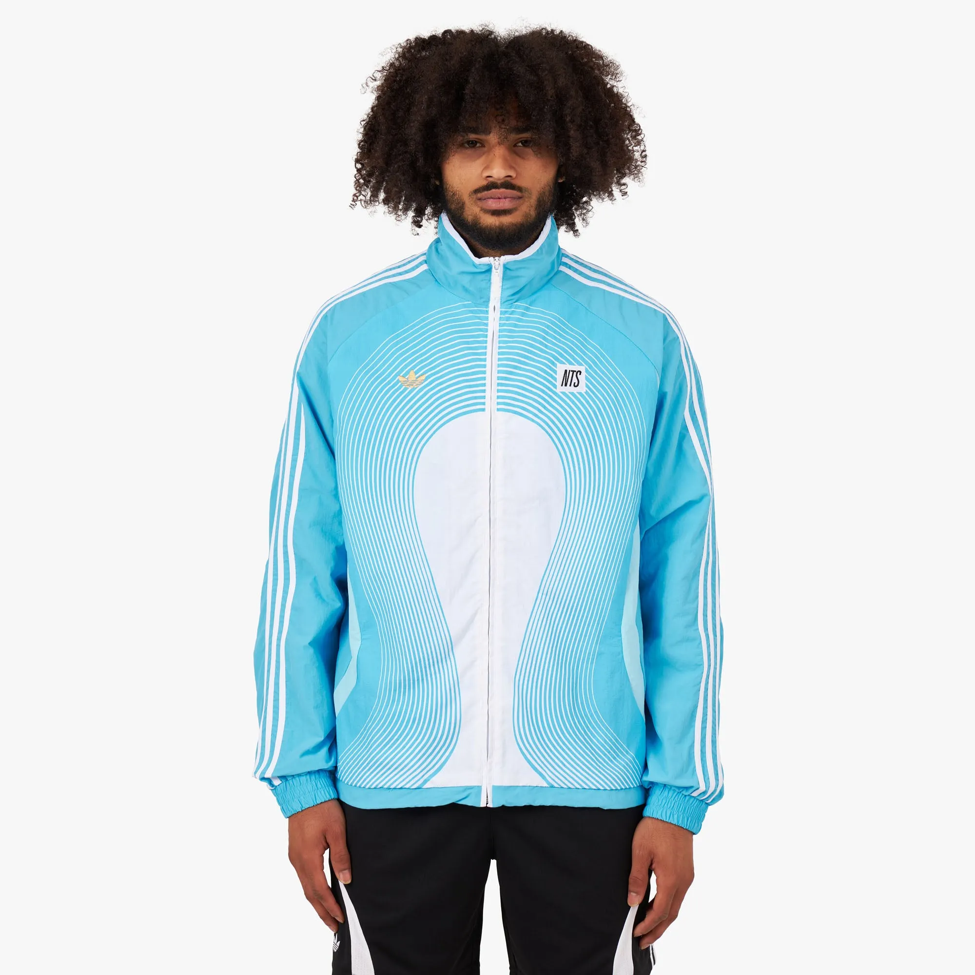 adidas Originals x NTS Radio Track Top Bliss Blue / Sky Blue - White