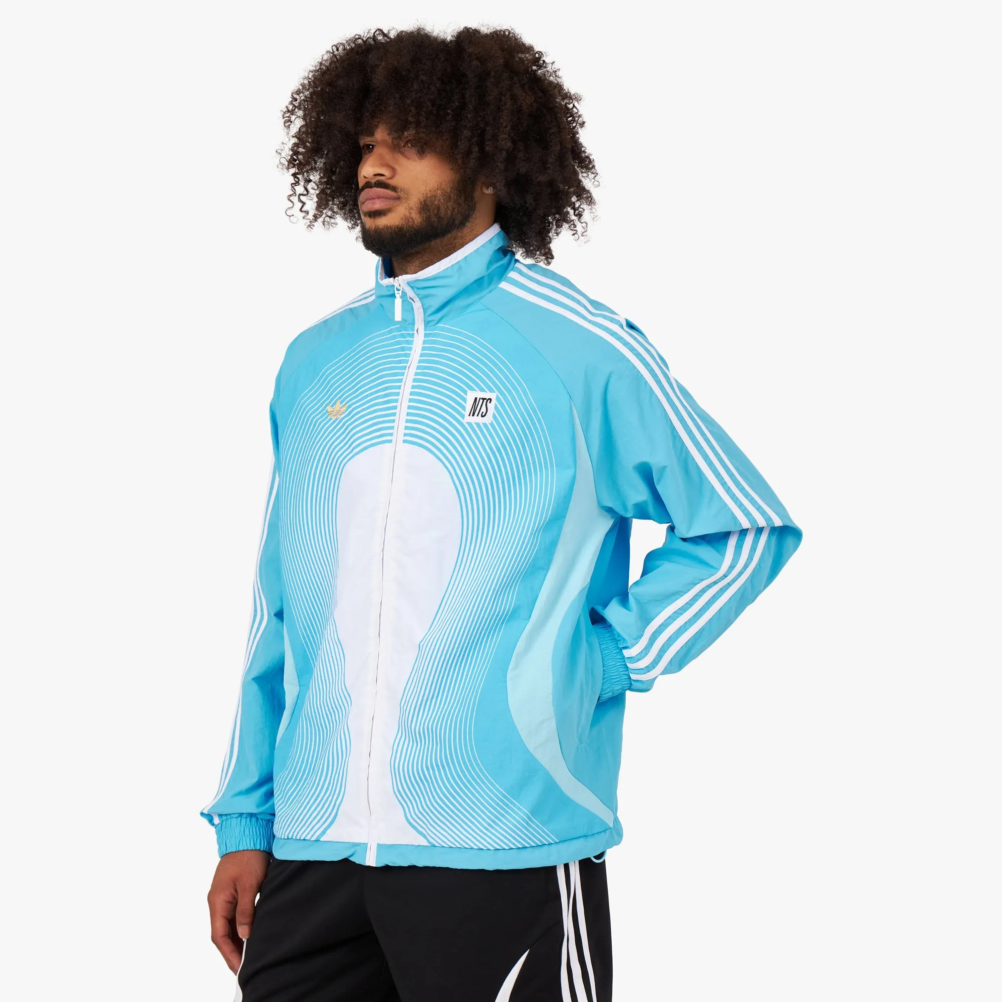adidas Originals x NTS Radio Track Top Bliss Blue / Sky Blue - White