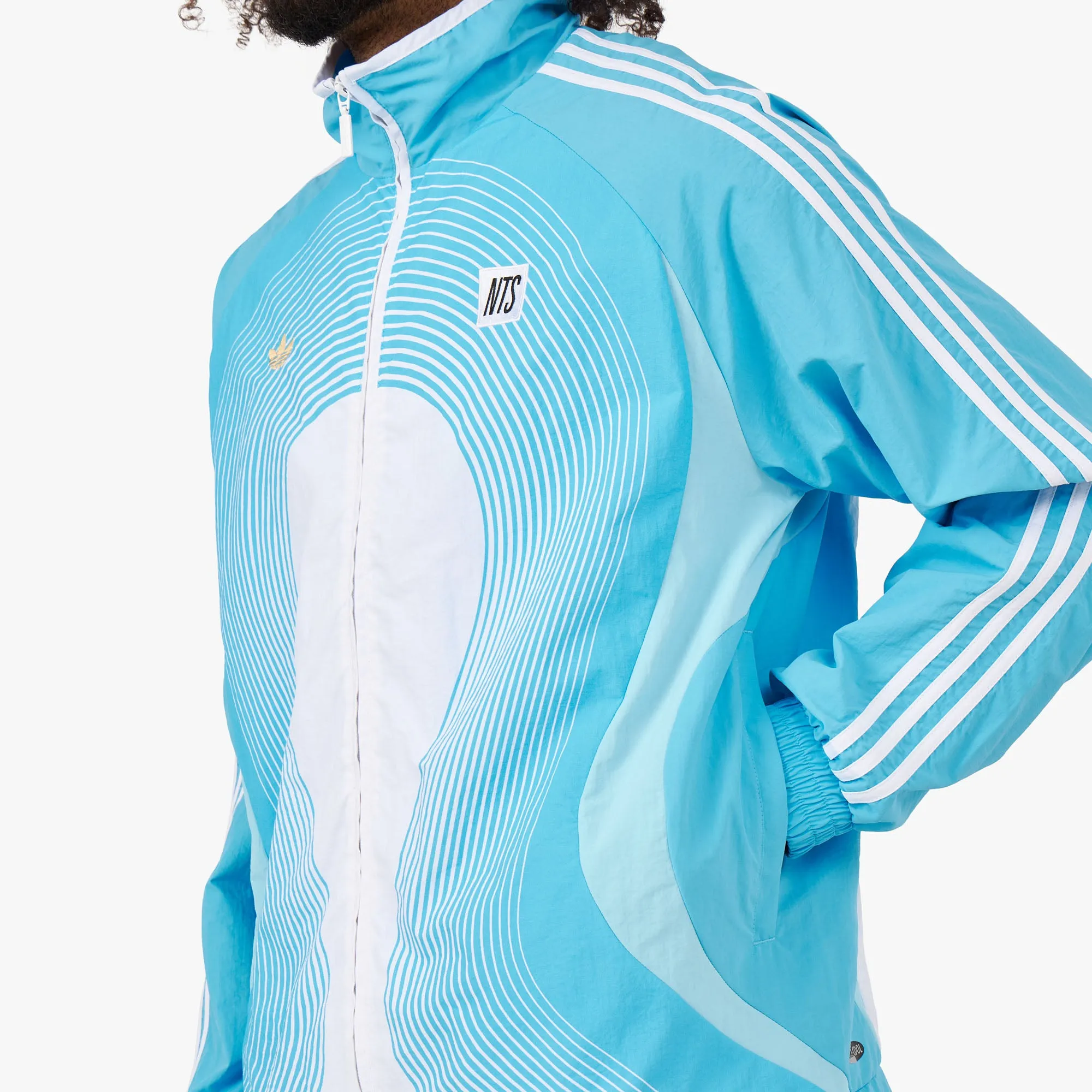 adidas Originals x NTS Radio Track Top Bliss Blue / Sky Blue - White