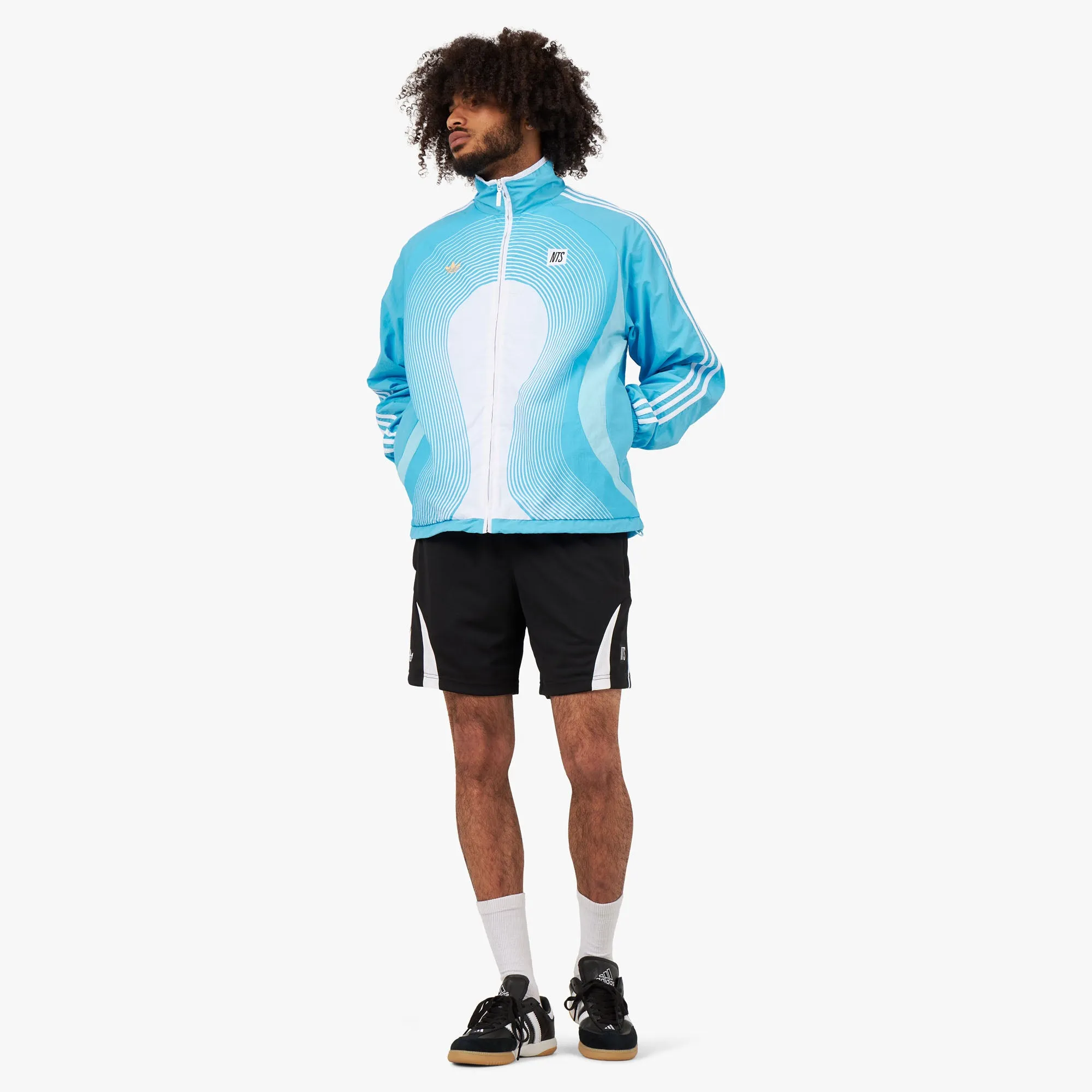 adidas Originals x NTS Radio Track Top Bliss Blue / Sky Blue - White