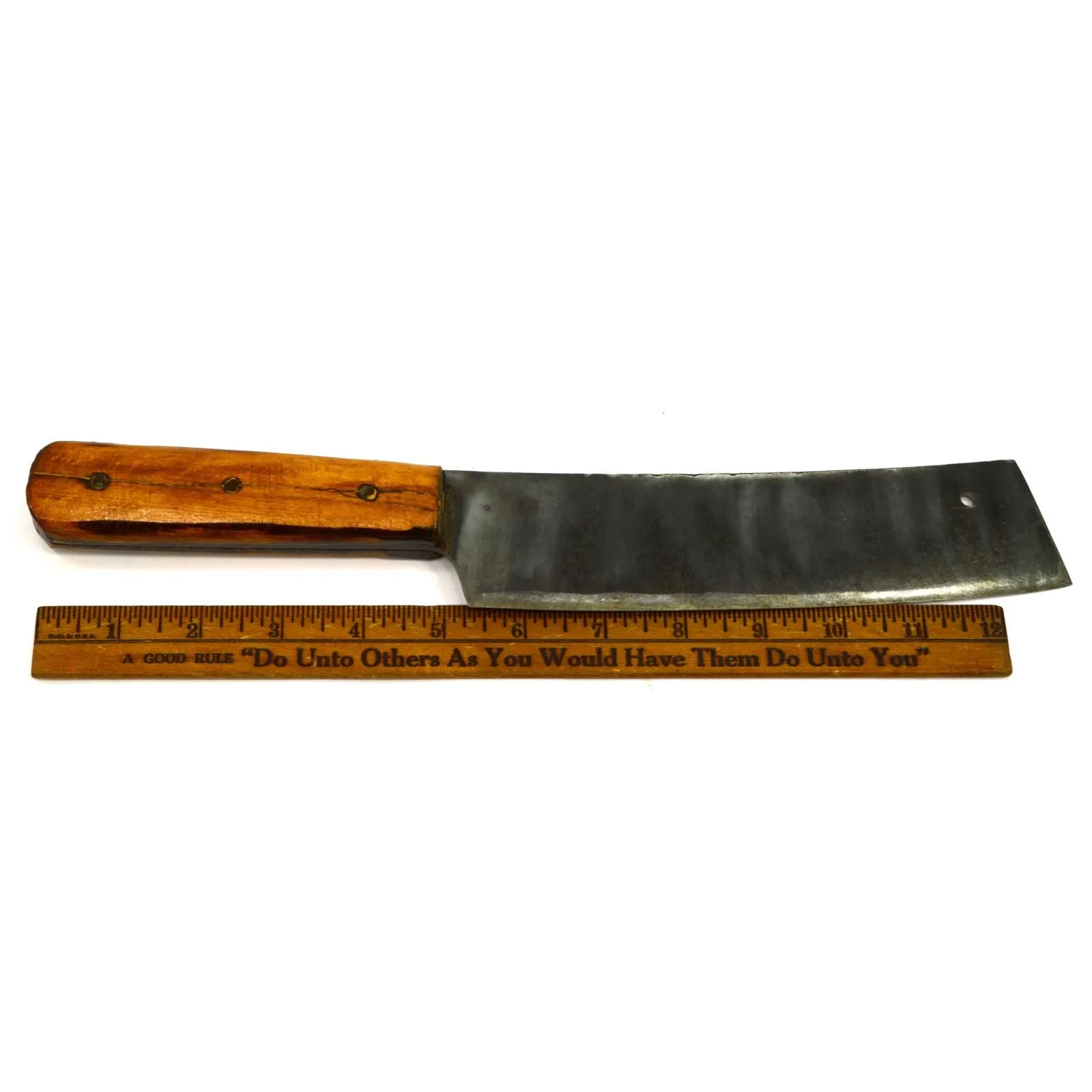 Antique BUTCHER'S KNIFE by A.F. BANNISTER & CO of NEWARK NJ c.19th CUTLERY Rare!