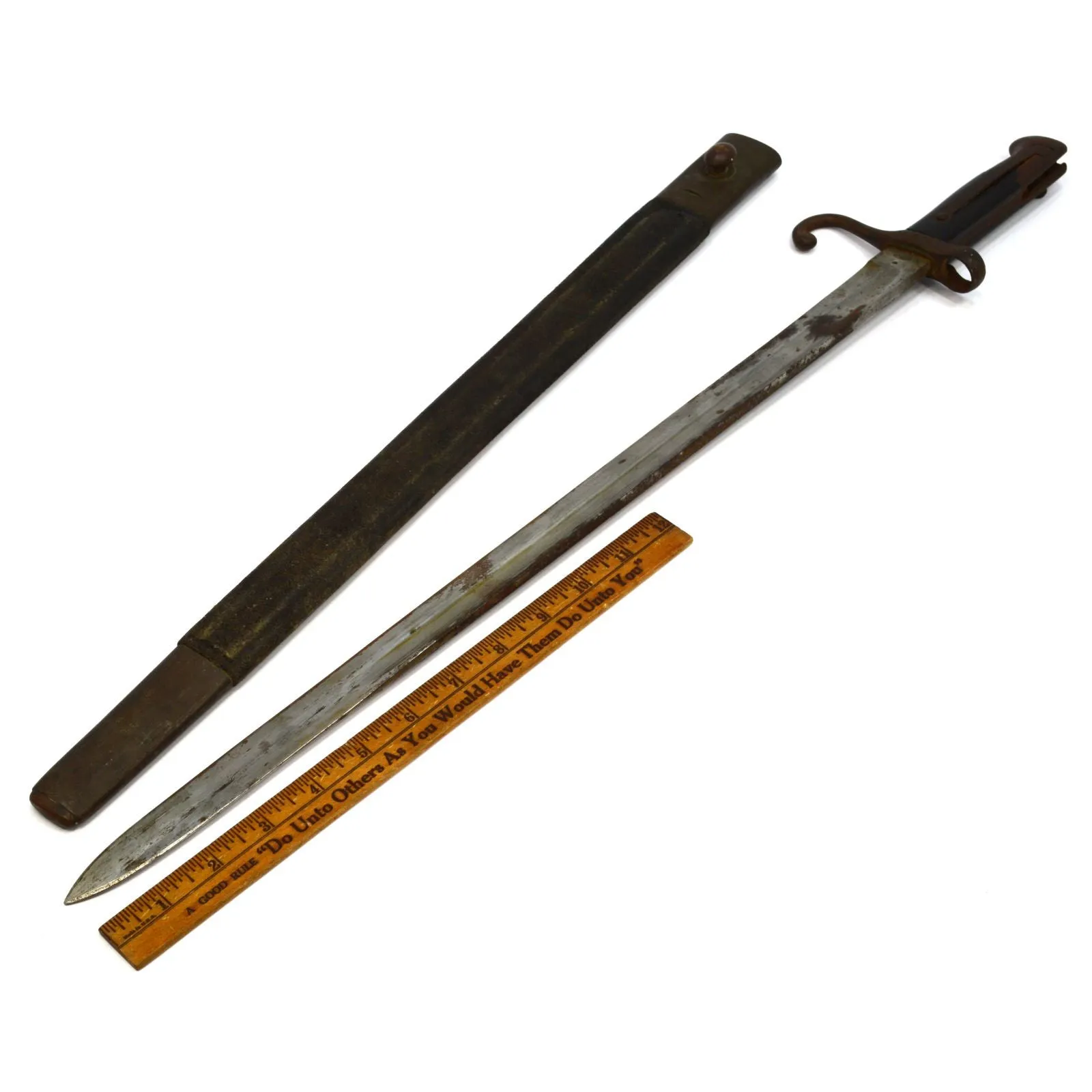 Antique TORINO M1871 SWORD BAYONET for VETTERLI-VITALI RIFLES Italian "BG 1041"