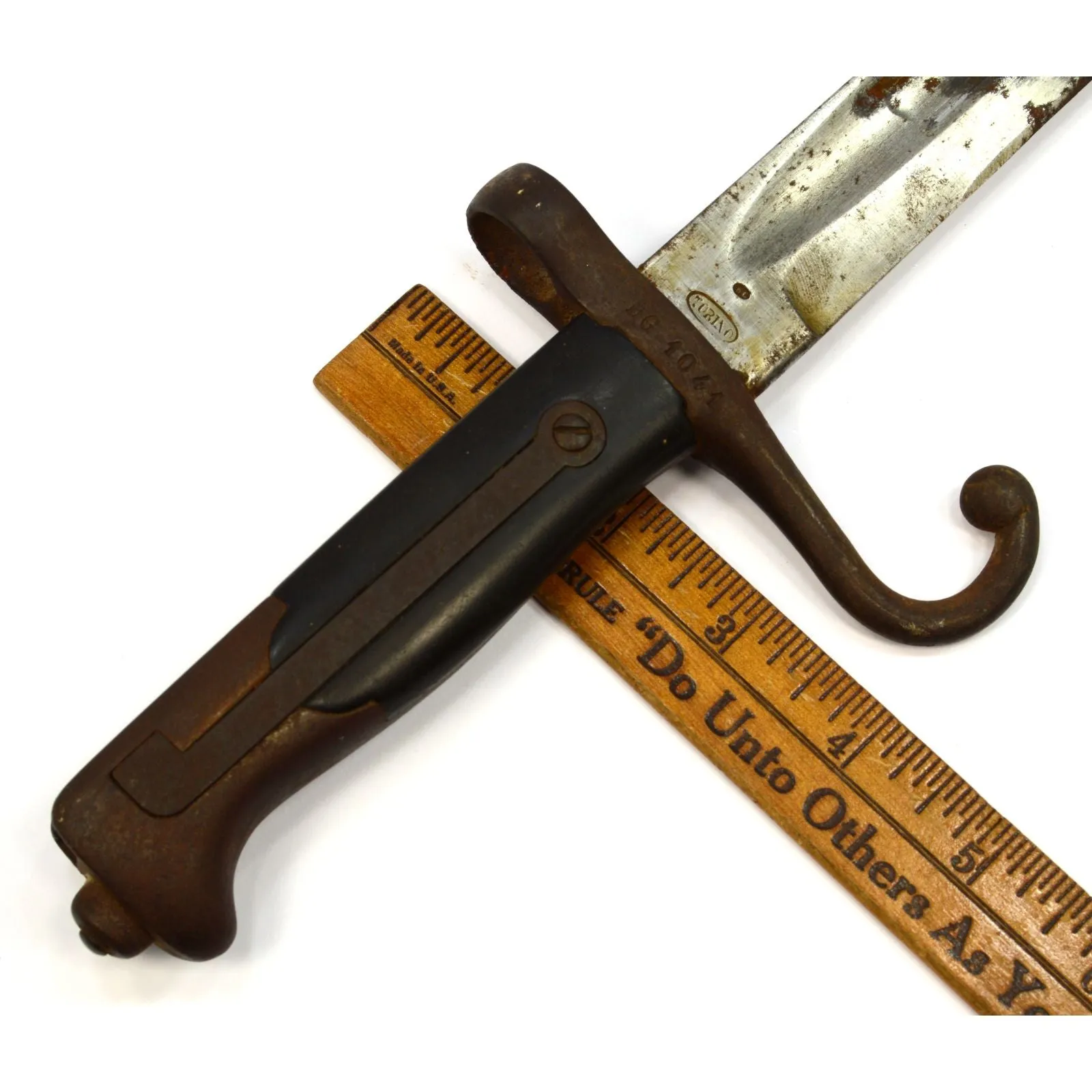Antique TORINO M1871 SWORD BAYONET for VETTERLI-VITALI RIFLES Italian "BG 1041"