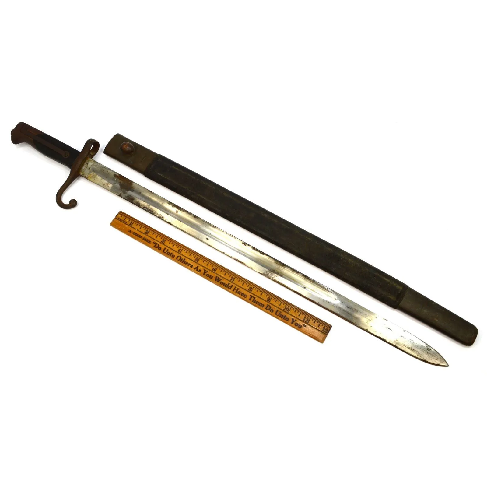 Antique TORINO M1871 SWORD BAYONET for VETTERLI-VITALI RIFLES Italian "BG 1041"