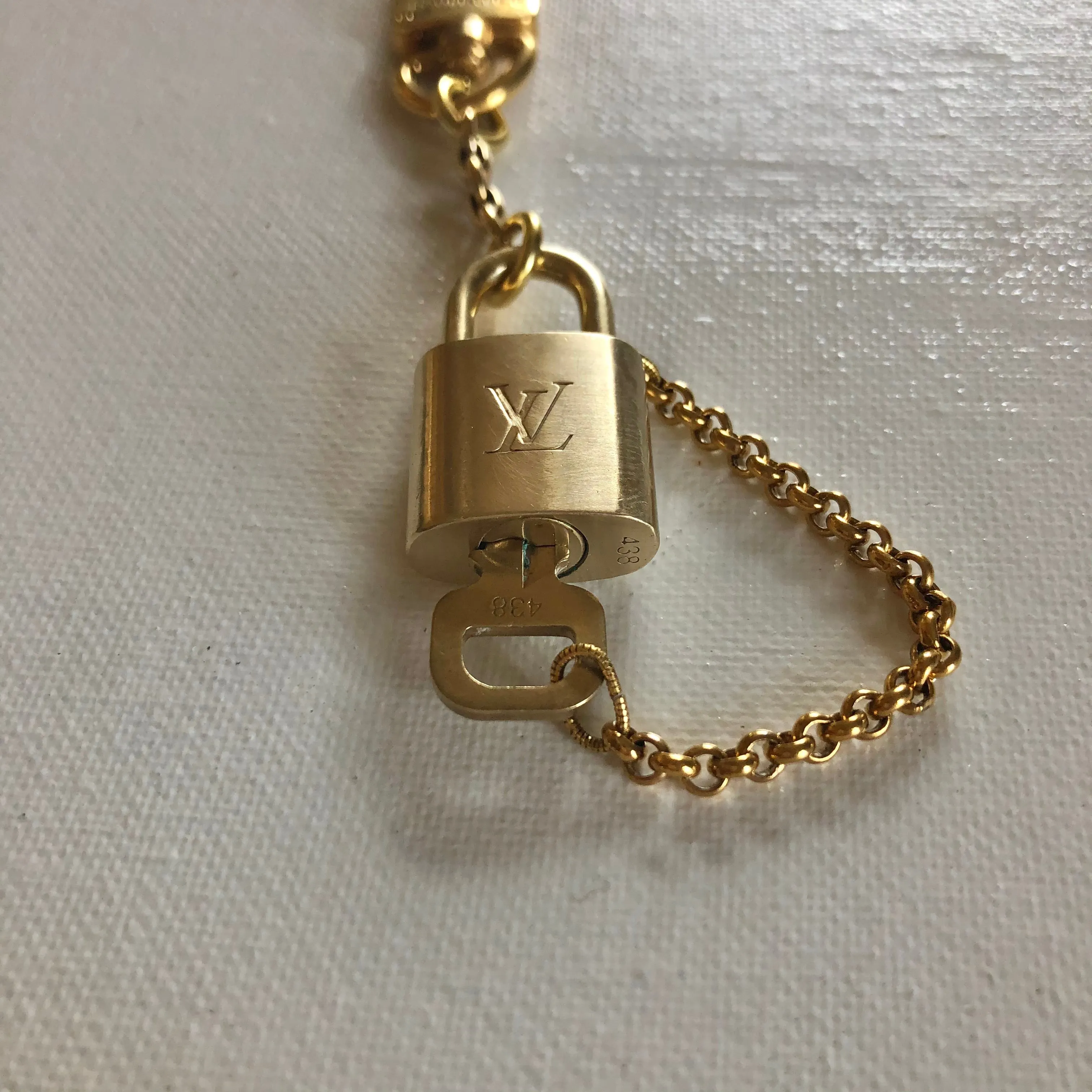 Authentic LV Padlock Purse Charm/Keychain