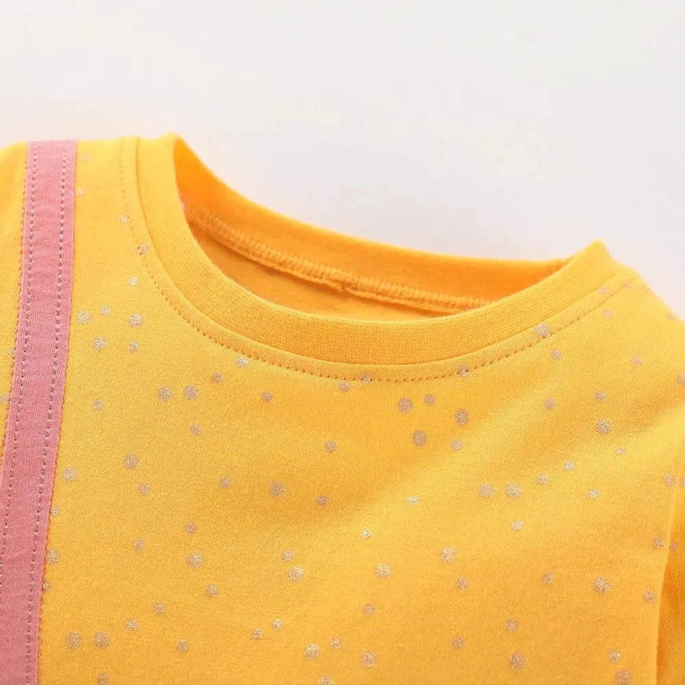 Autumn Toddler Girls Long Sleeve T-Shirt Cartoon Pattern Pullover Wholesale Girls Clothes