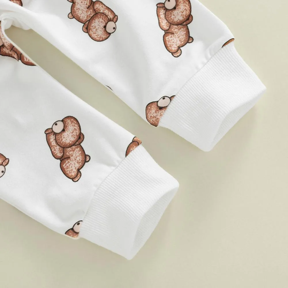 Autumn Winter Sweater Suit Baby Cartoon Bear Suit Wholesale Baby Children Clothes