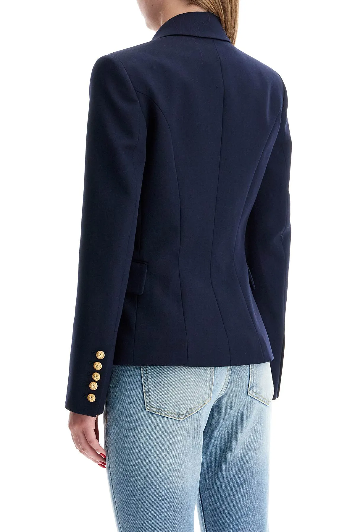 BALMAIN 6-button grain de poudre jacket