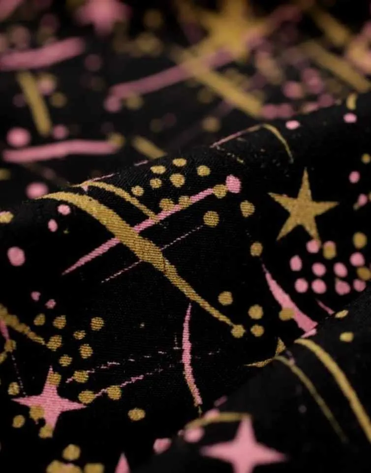 Black Celeste Viscose Crepe Fabric