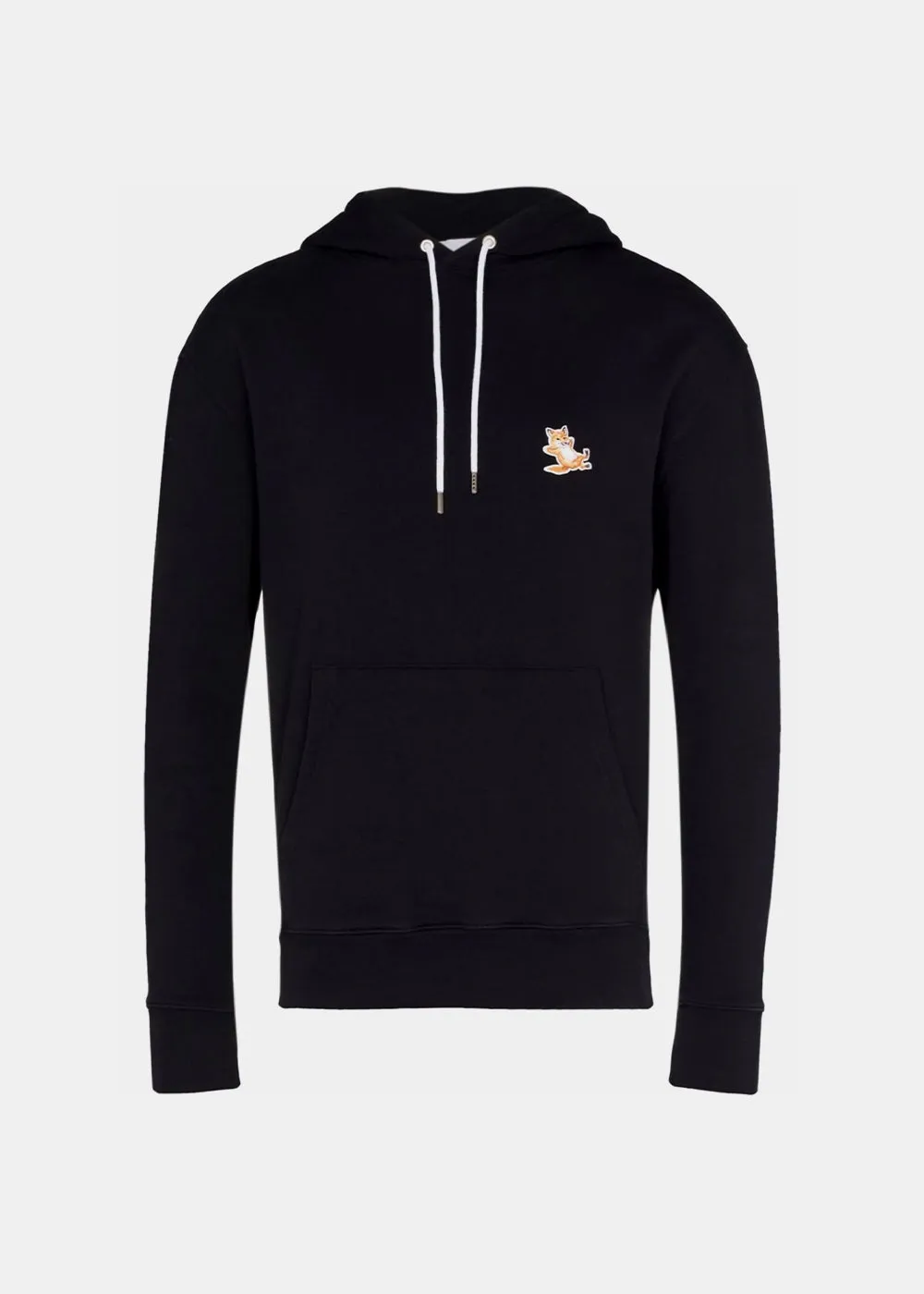 Black Chillax Fox Patch Classic Hoodie