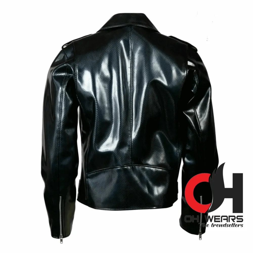 Black PVC Vinyl Jacket