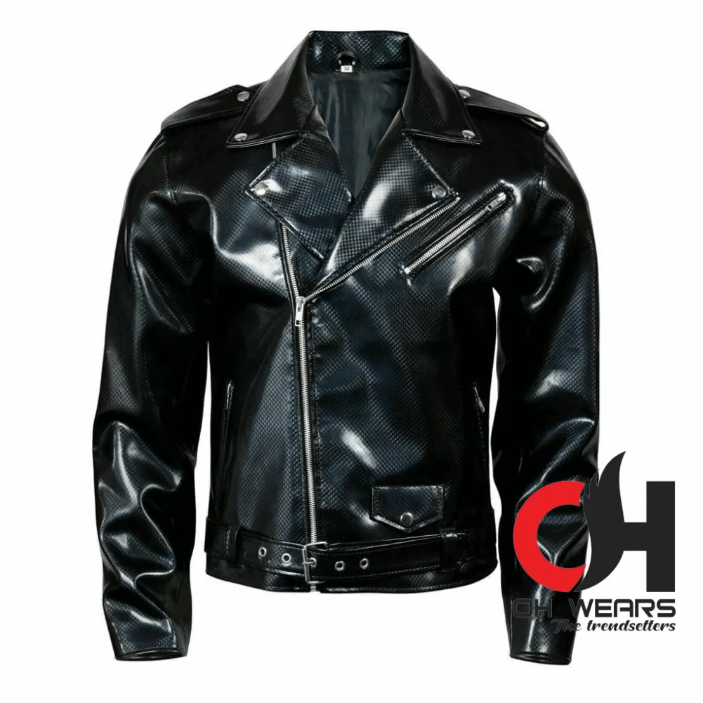 Black PVC Vinyl Jacket