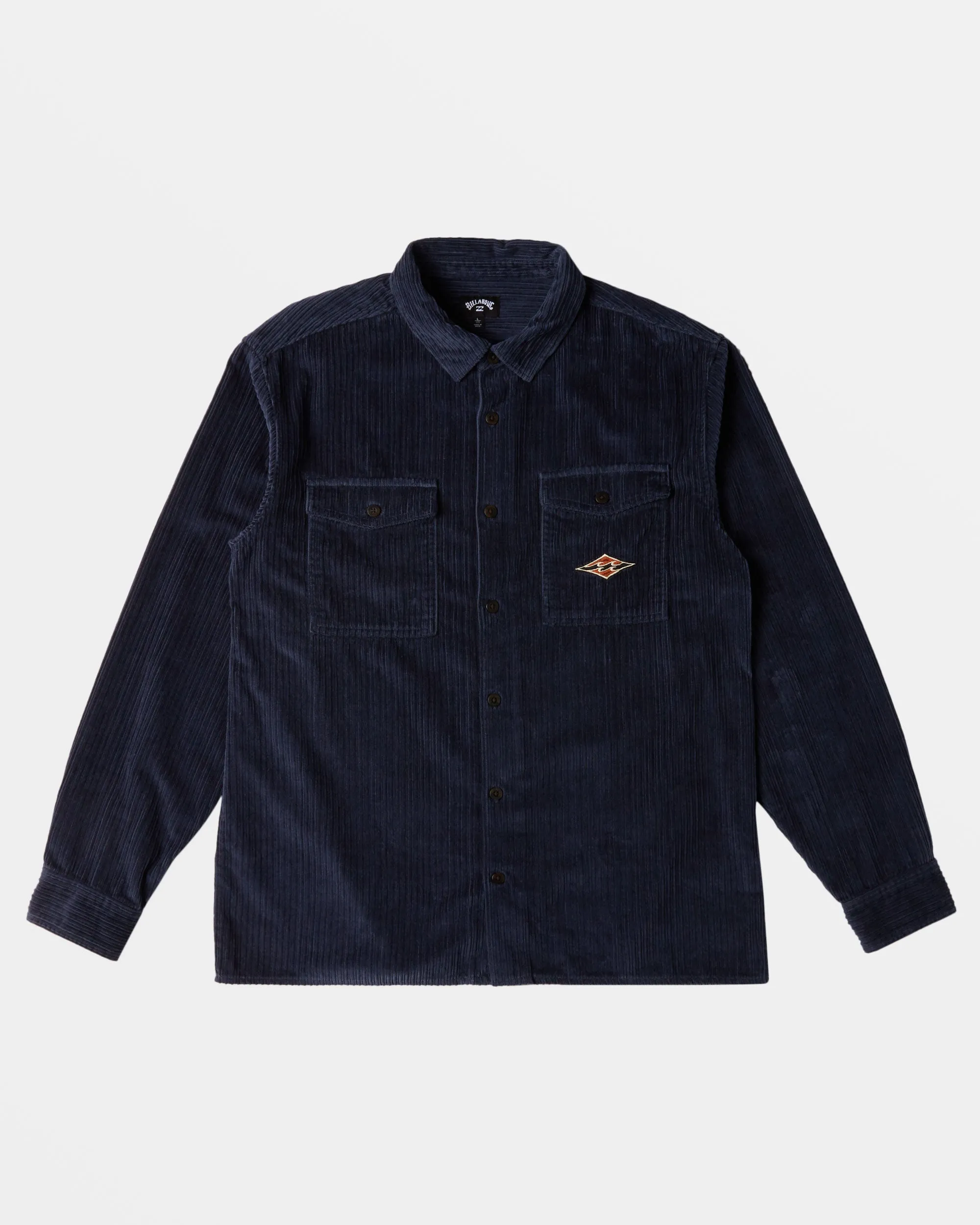 Bong Days Long Sleeve Cord Shirt - Dusty Navy