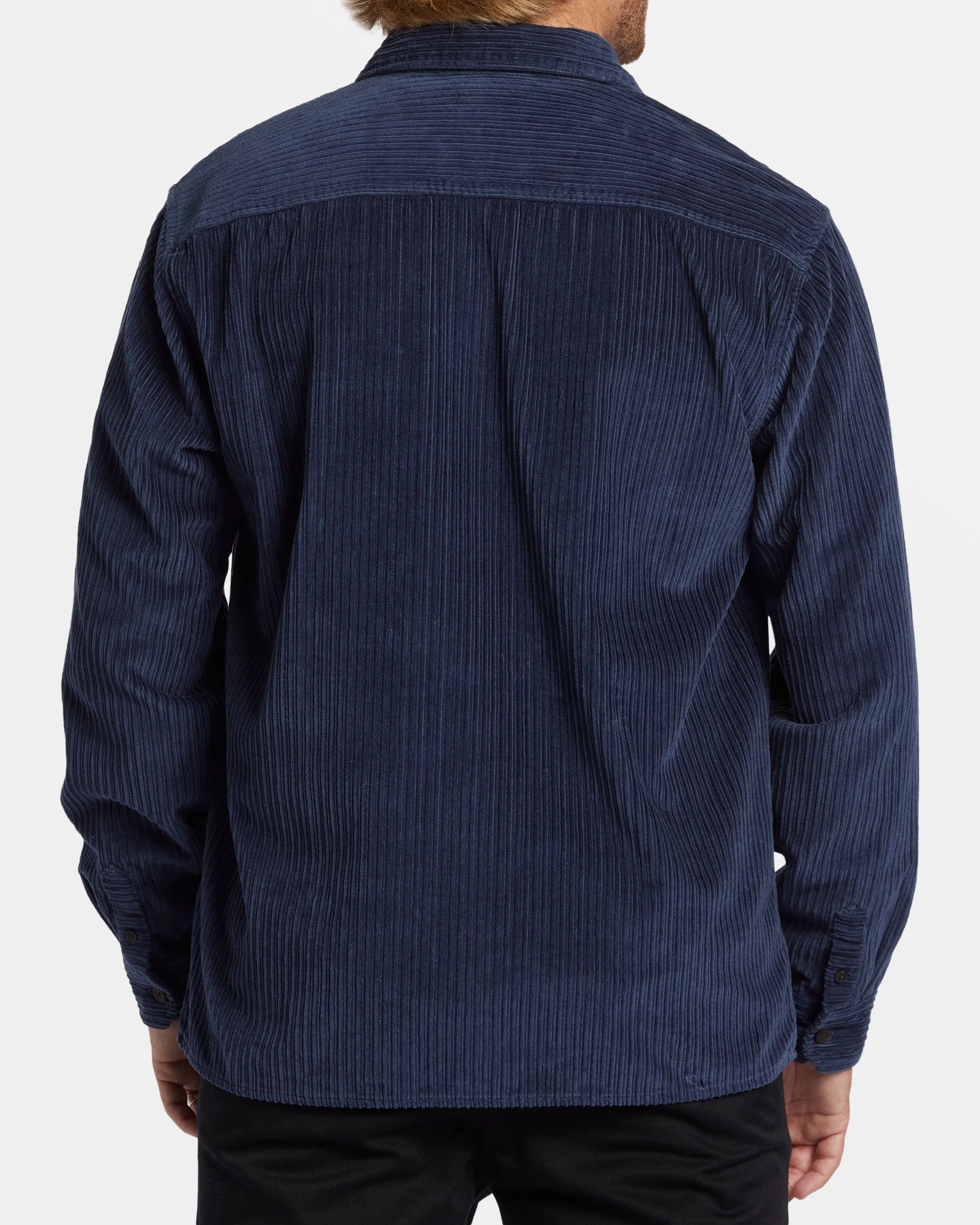 Bong Days Long Sleeve Cord Shirt - Dusty Navy