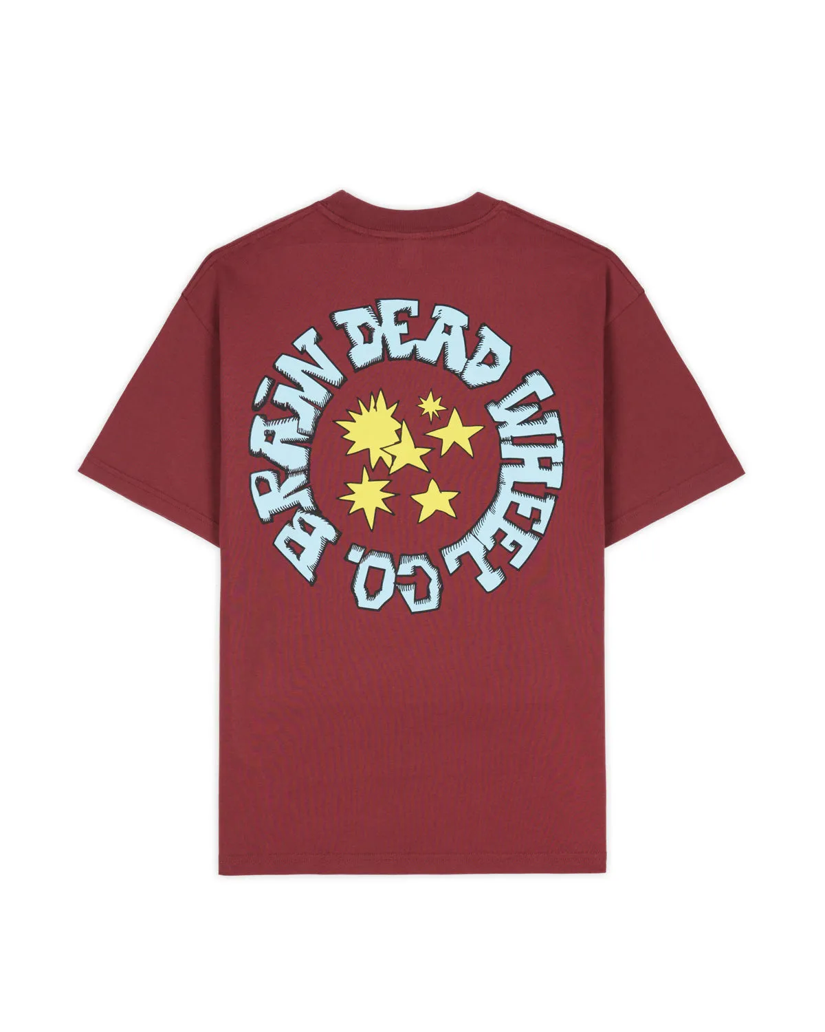 Brain Dead Wheel Co T-shirt - Burgundy