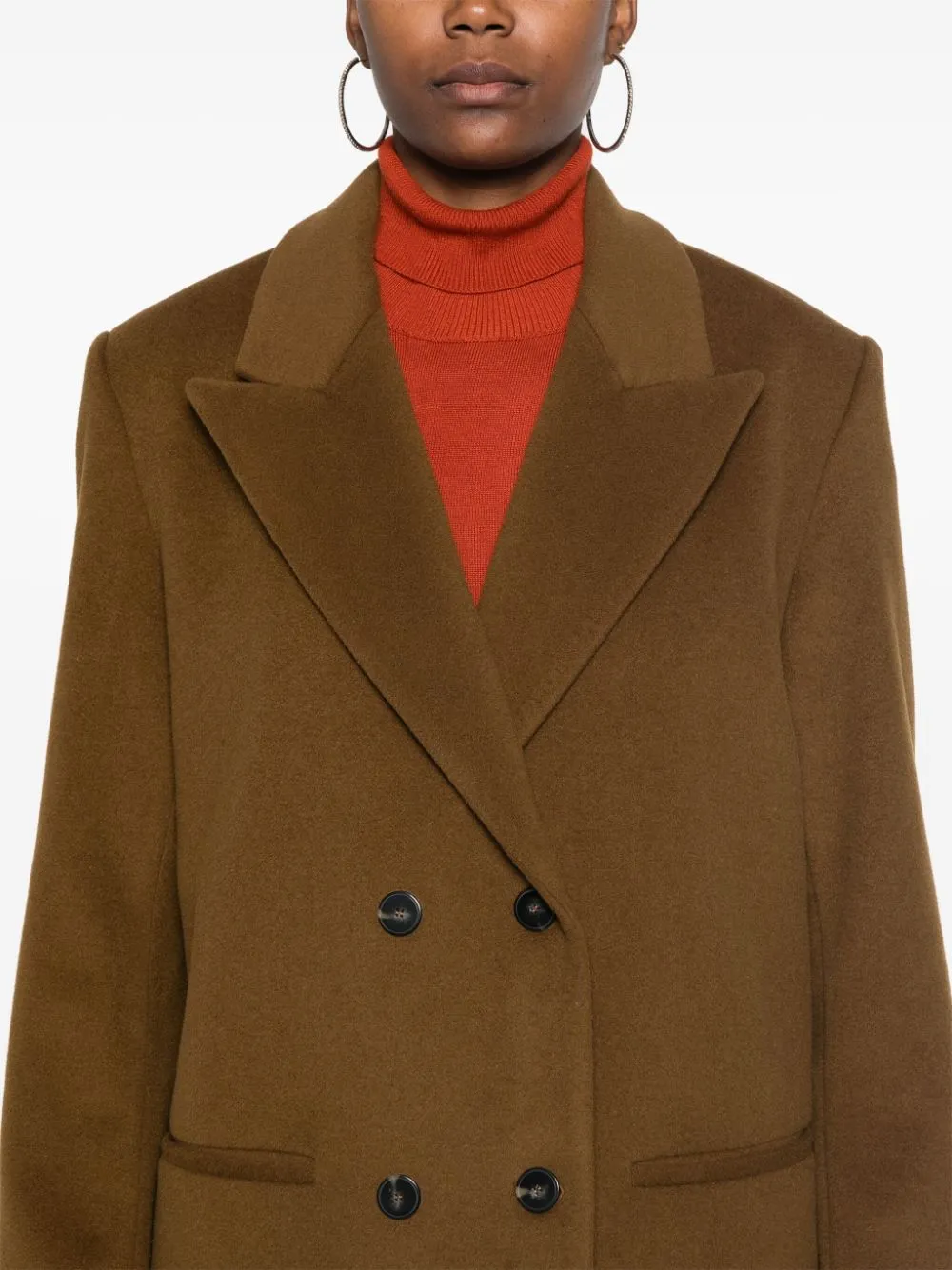 CASHMERE BLEND DOUBLE-BREASTED COAT