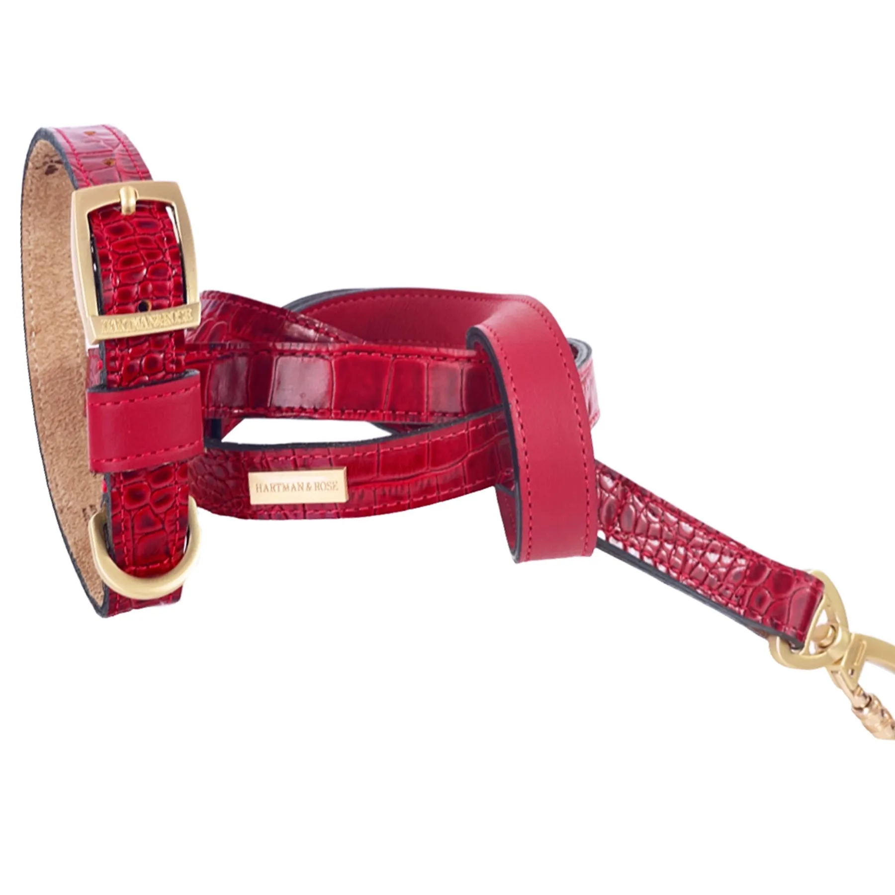 Cayman Dog Leash in Cherry Red