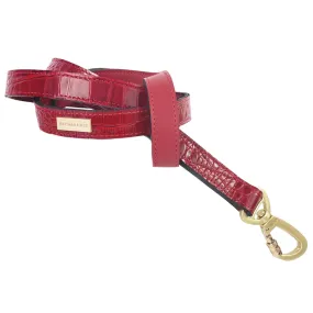 Cayman Dog Leash in Cherry Red