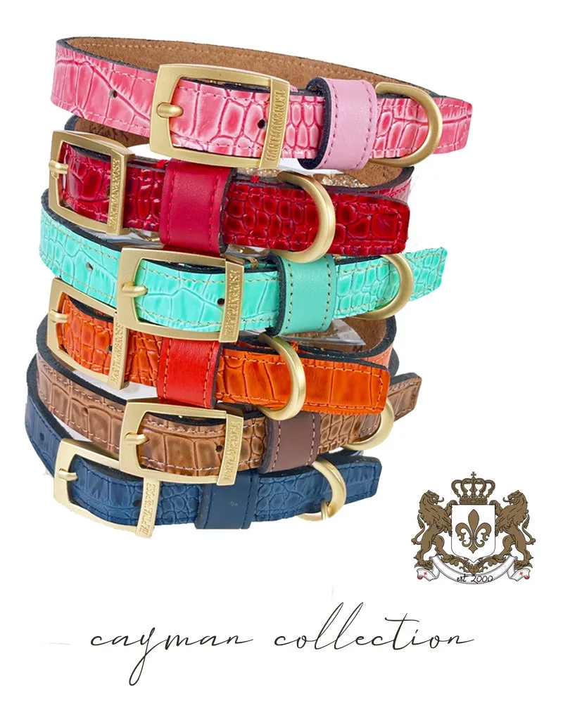 Cayman Dog Leash in Cherry Red