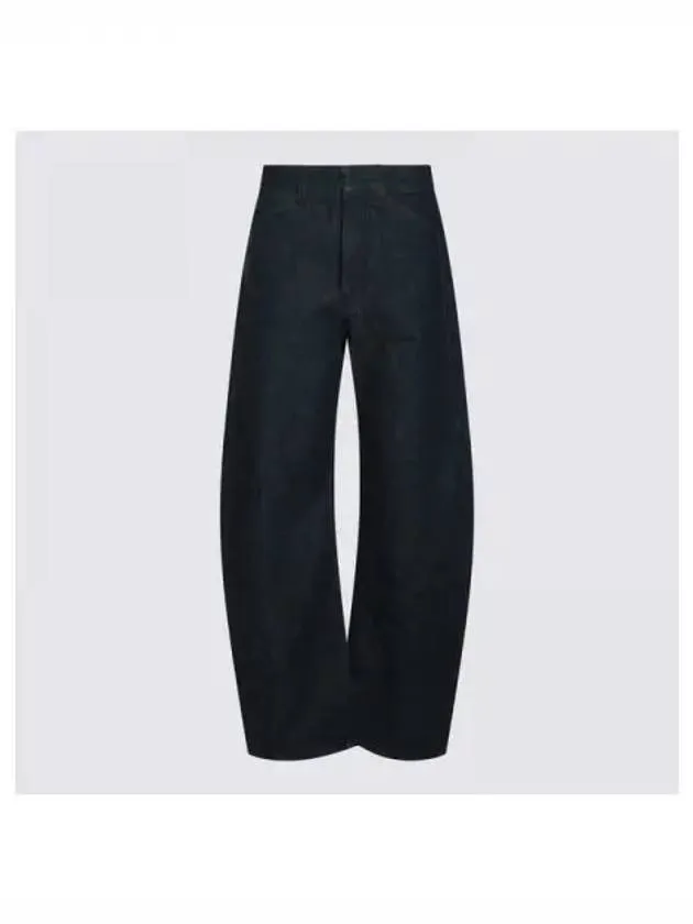 Curve cotton denim pants 270601