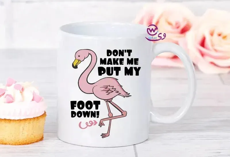 Custom Mugs-Ordinary -Flamingos