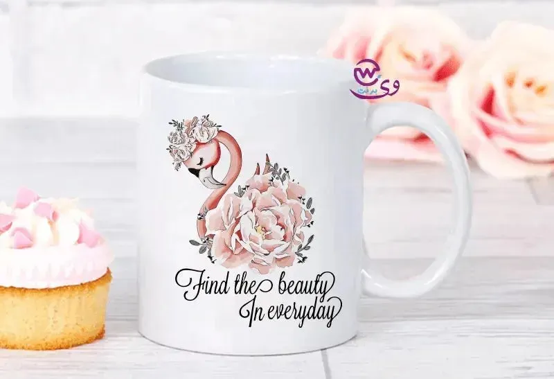 Custom Mugs-Ordinary -Flamingos