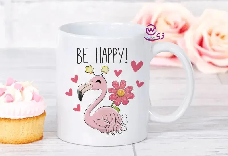 Custom Mugs-Ordinary -Flamingos