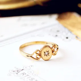 Cute Date 1988 Diamond Spark Ring