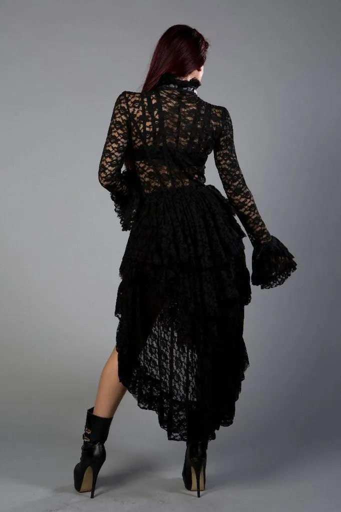 Destinity Victorian Gothic Jacket In Lace