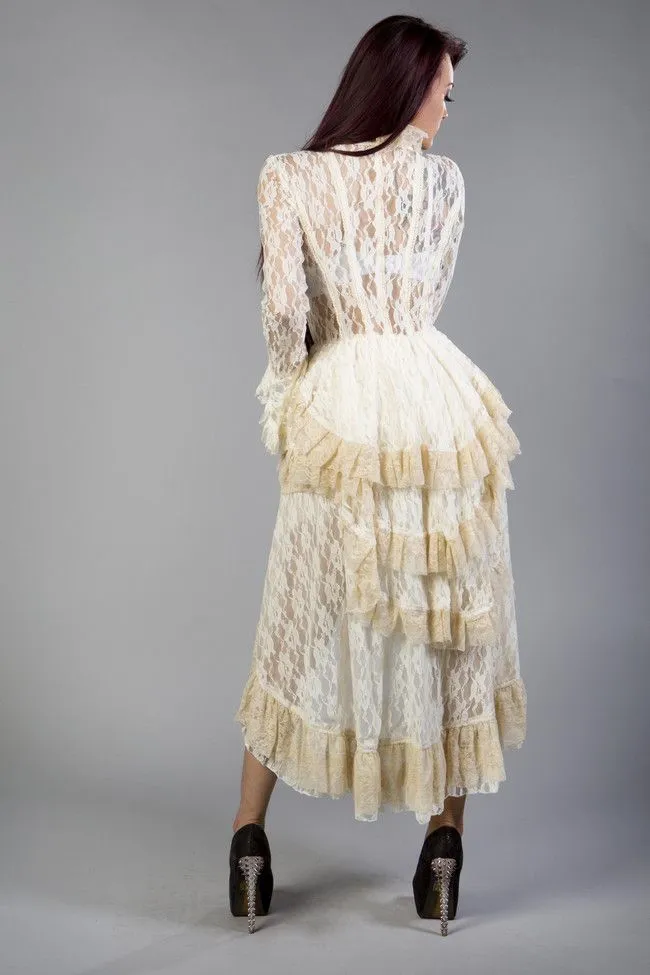 Destinity Victorian Gothic Jacket In Lace