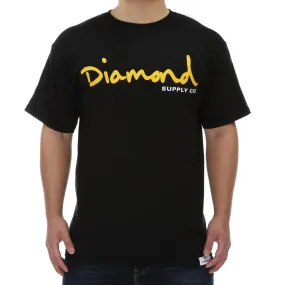 Diamond OG Script Tee - Black