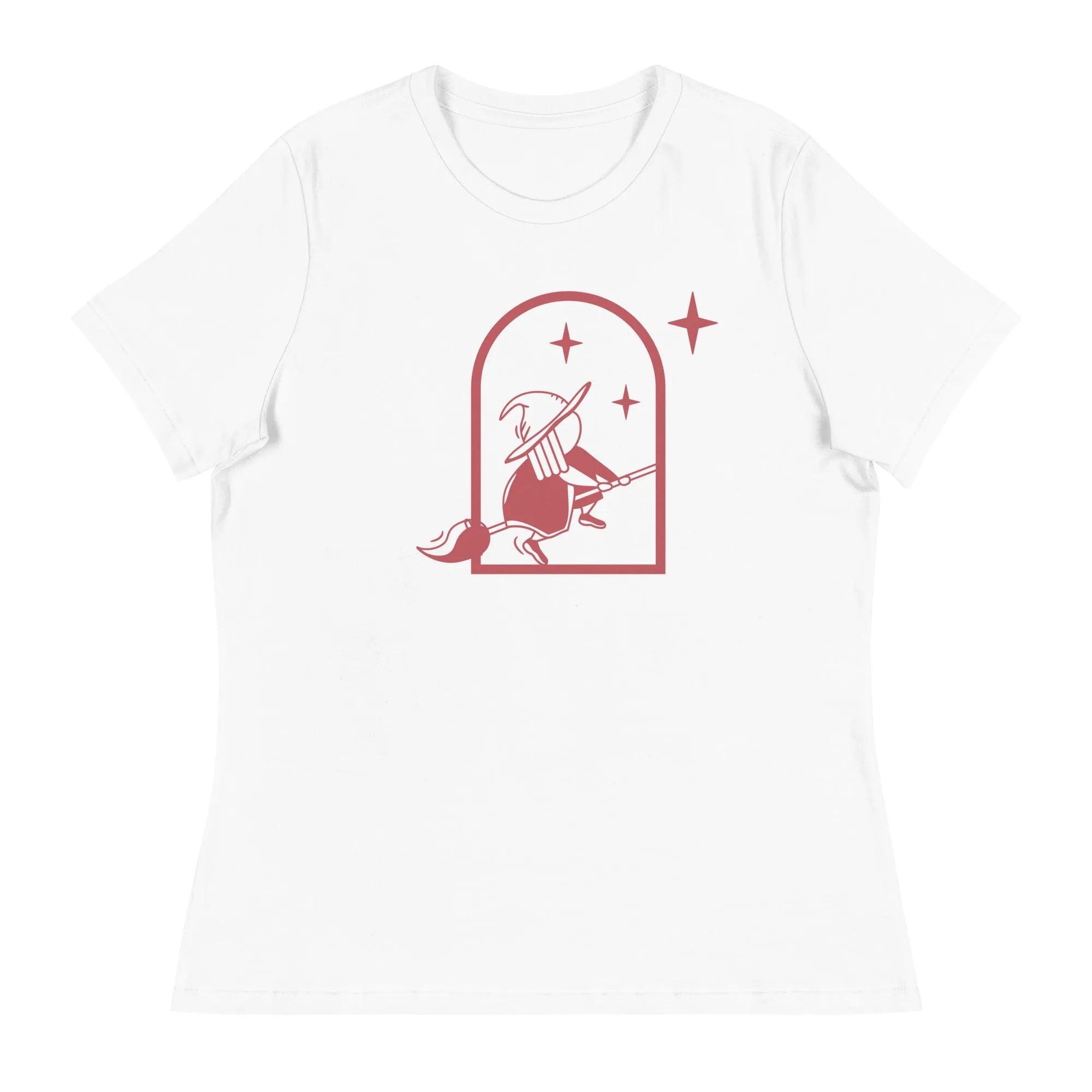 Flying Witch Halloween Women's Relaxed T-Shirt