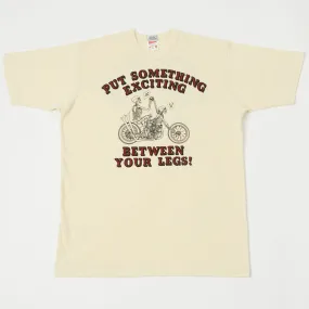 Freewheelers 2225020 'Put Something Else' Tee - Straw Cream