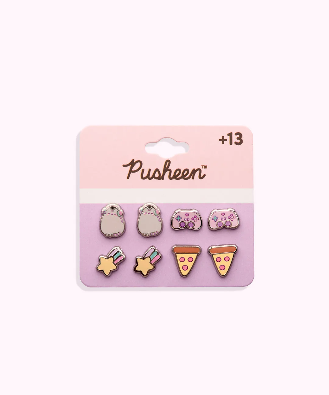 Gaming Pusheen 4-Pack Stud Earrings Set