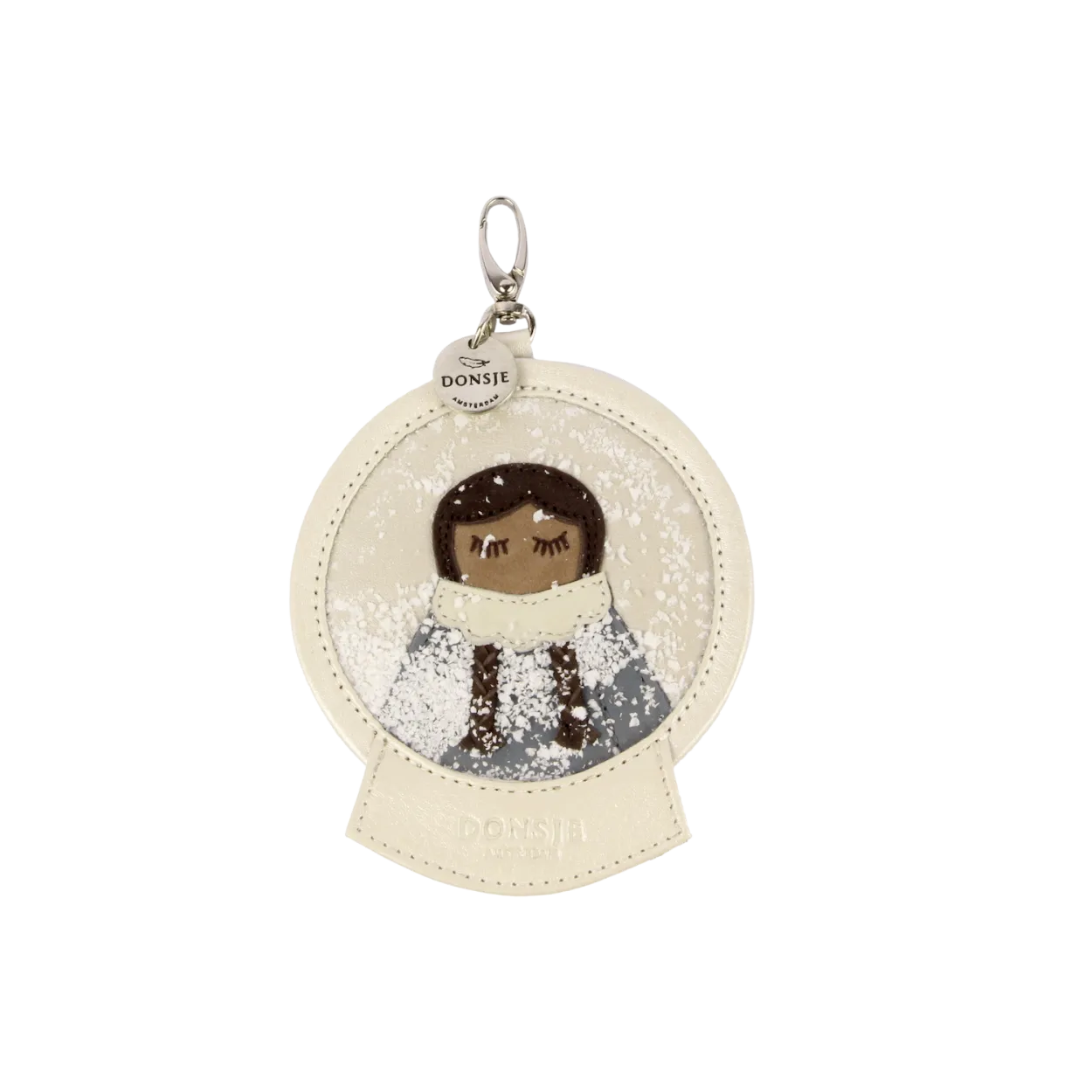 Globo Chain | Winter Princess | Off White Metallic Leather