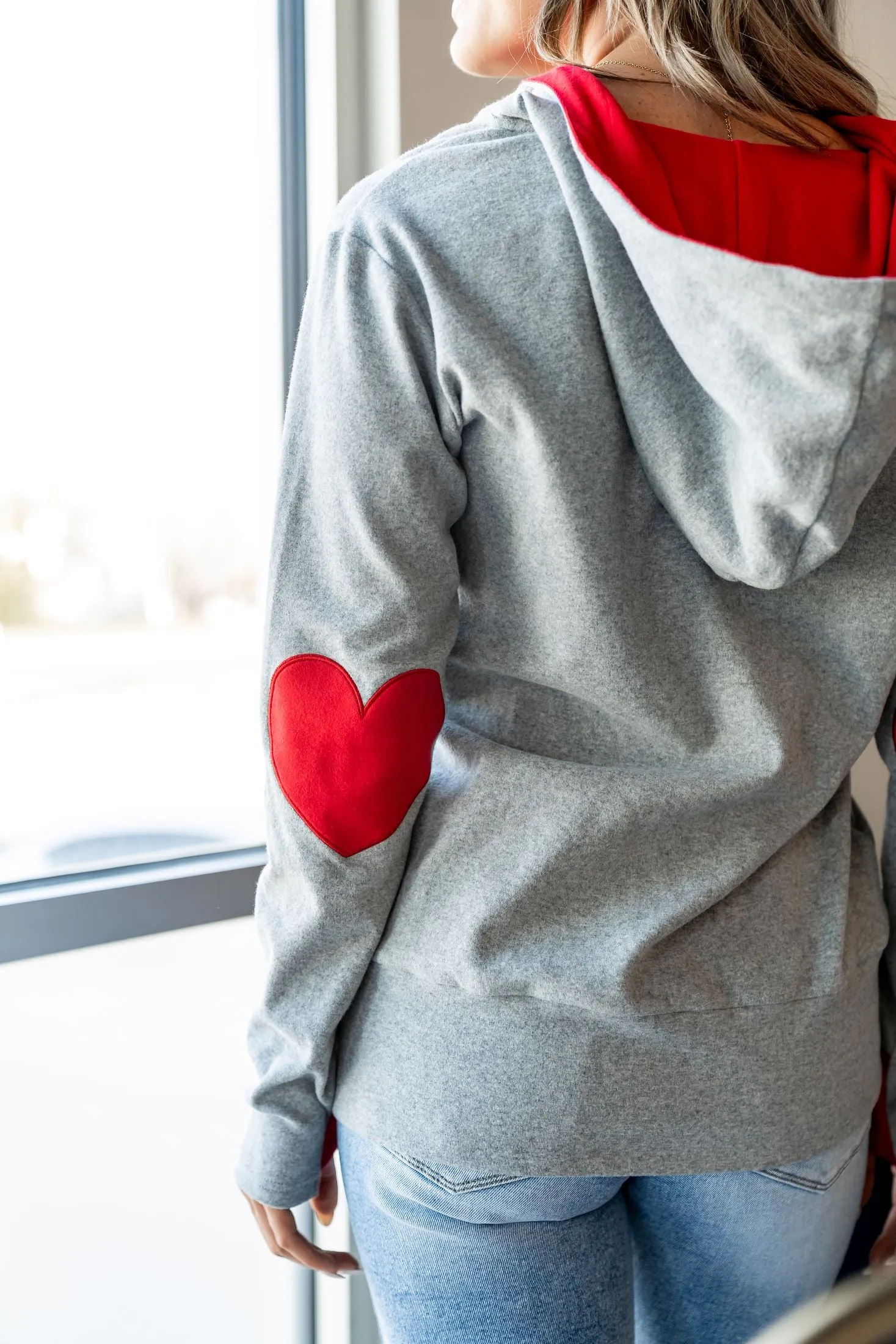 HalfZip Hoodie - Heart Elbow