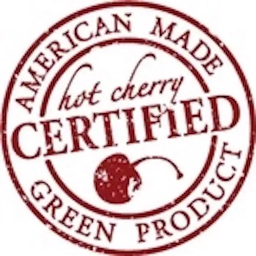 Hot Cherry Eye Pillow in Red Denim