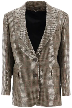 HOUNDSTOOTH BLAZER WITH SEQUINS
