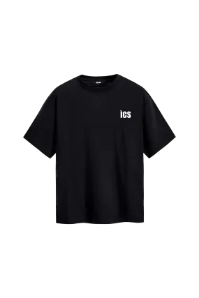 ICS Contrast Color Slogan T-shirt