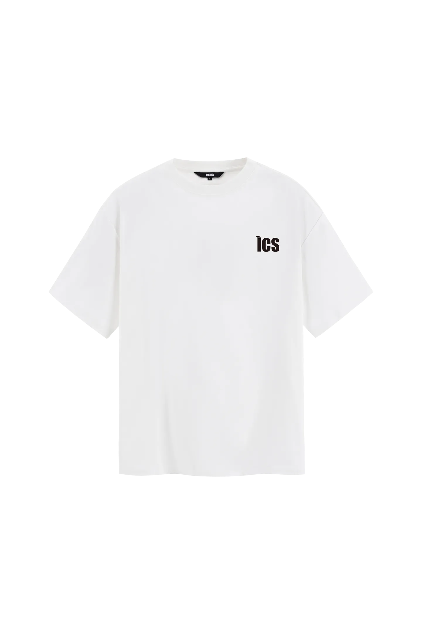 ICS Contrast Color Slogan T-shirt