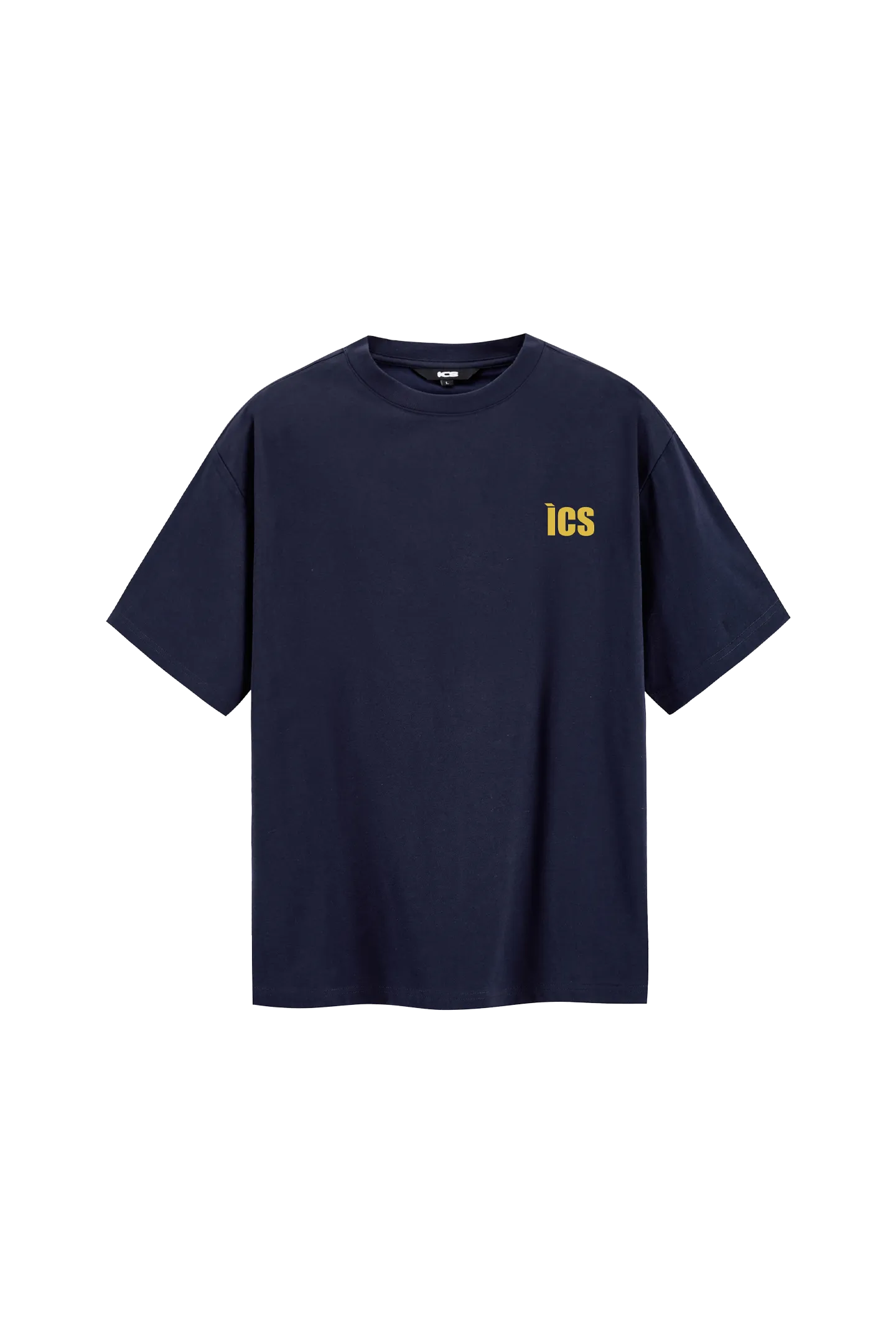 ICS Contrast Color Slogan T-shirt
