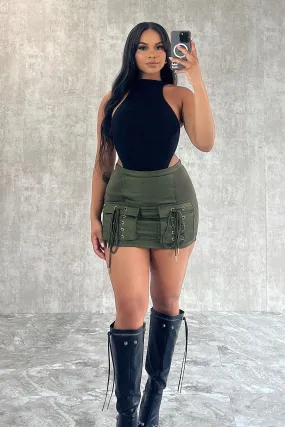 Jaida Turtle Neck High Cut Bodysuit