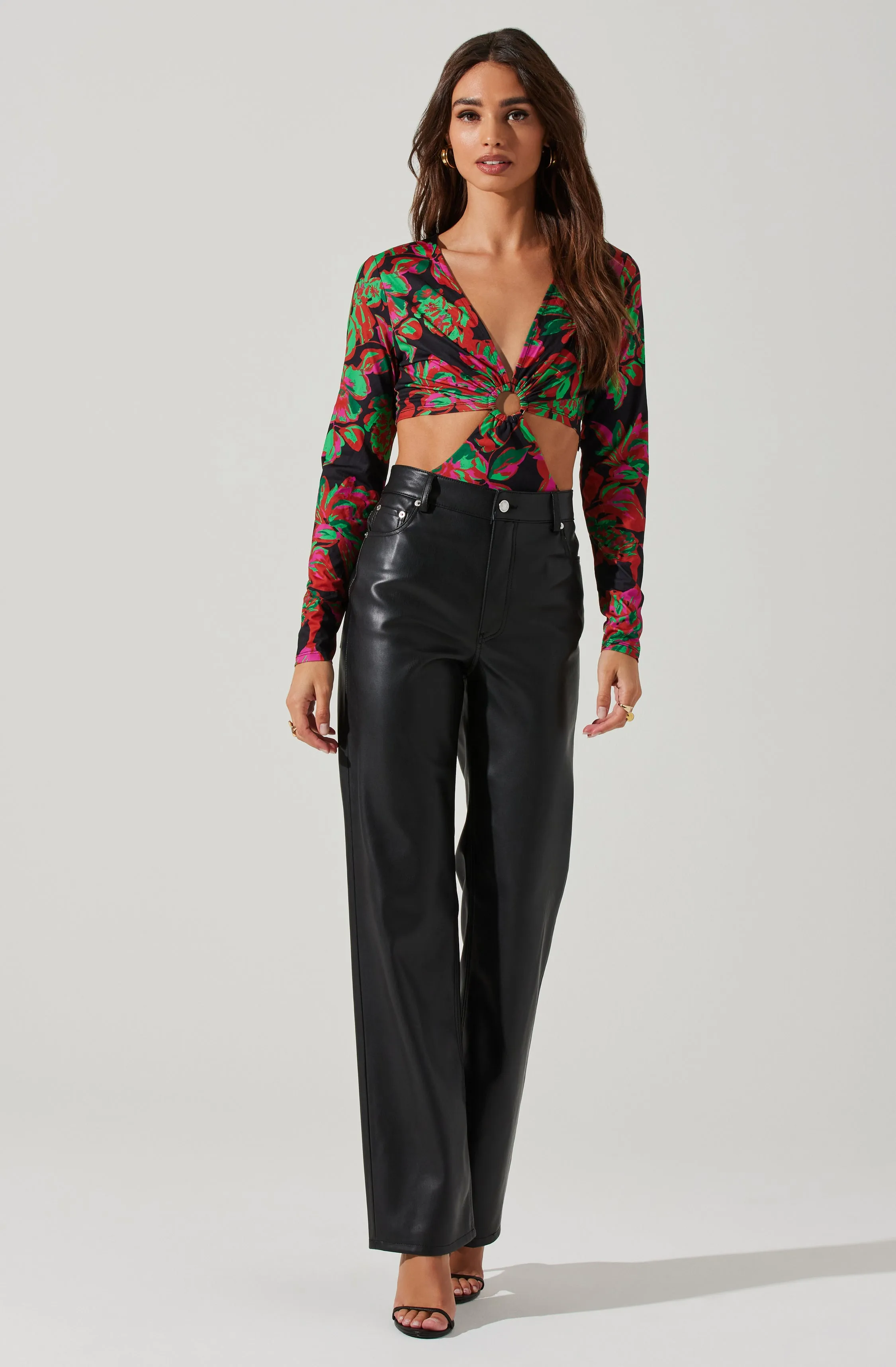 Kiara O-Ring Cutout Long Sleeve Bodysuit