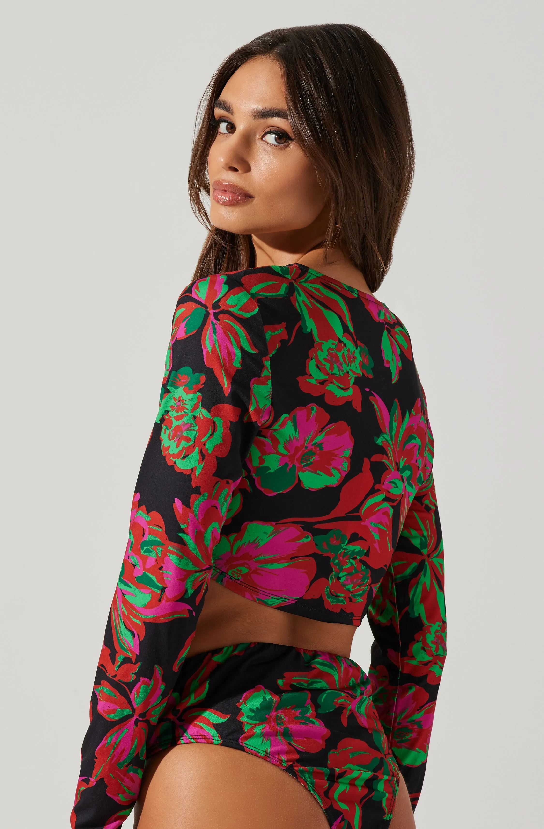Kiara O-Ring Cutout Long Sleeve Bodysuit