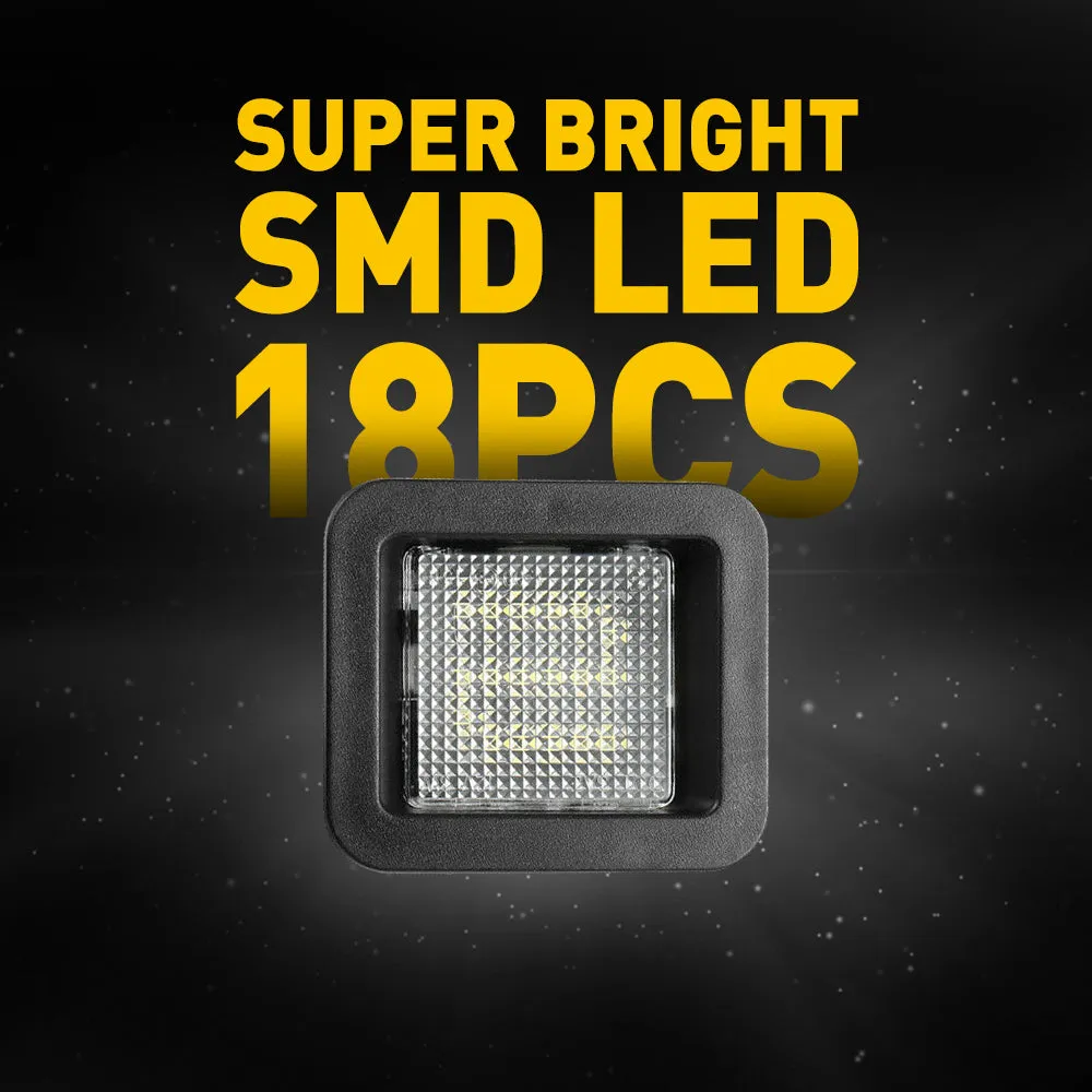 LED License Plate Lights Tag Light Lamp Assembly for 2015-2021 Ford F-150 Models Smoke Lens