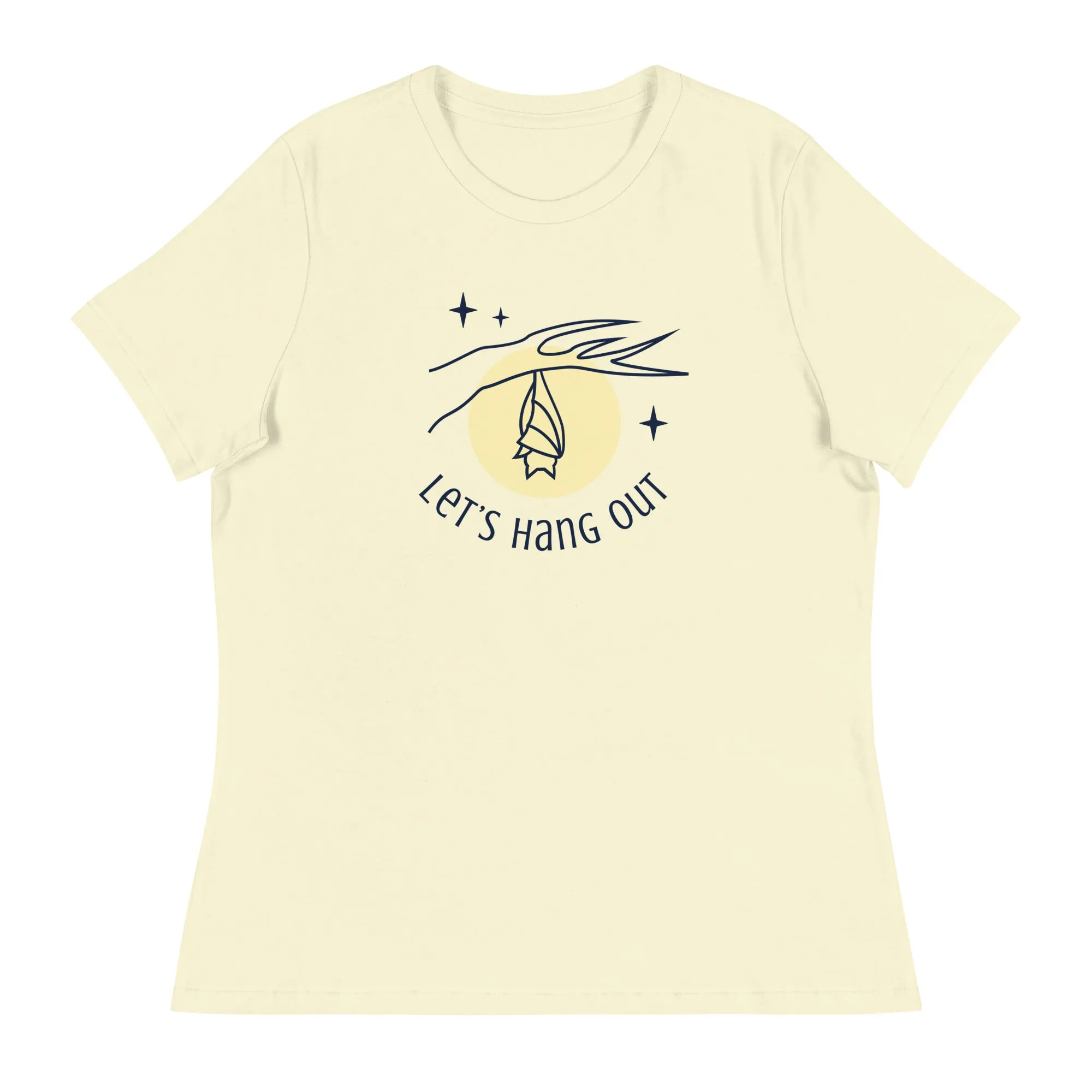 Let;s Hang Out Halloween Bat Women's Relaxed T-Shirt