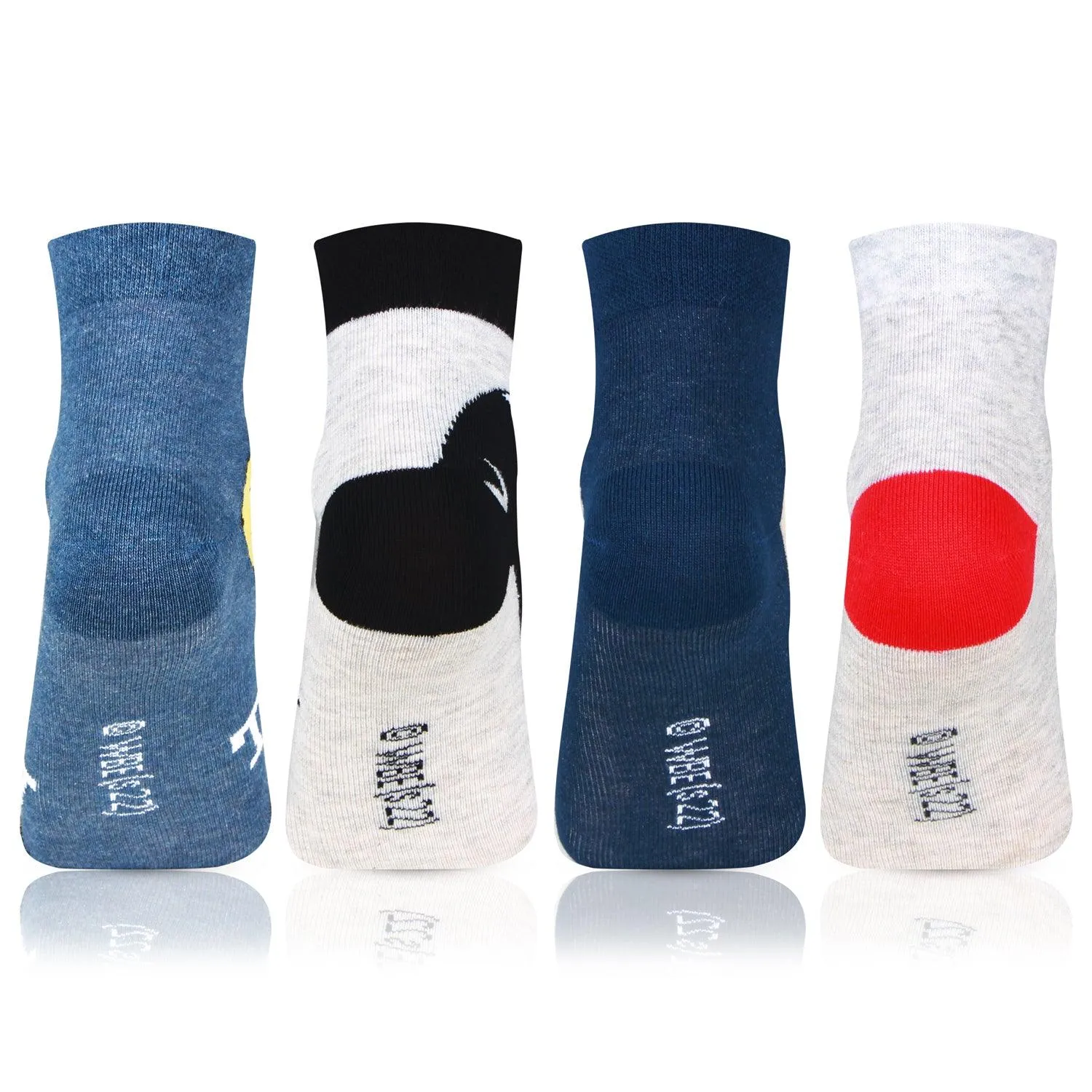 Looney Tunes Ankle Cotton Socks For Kids - Pack Of 4