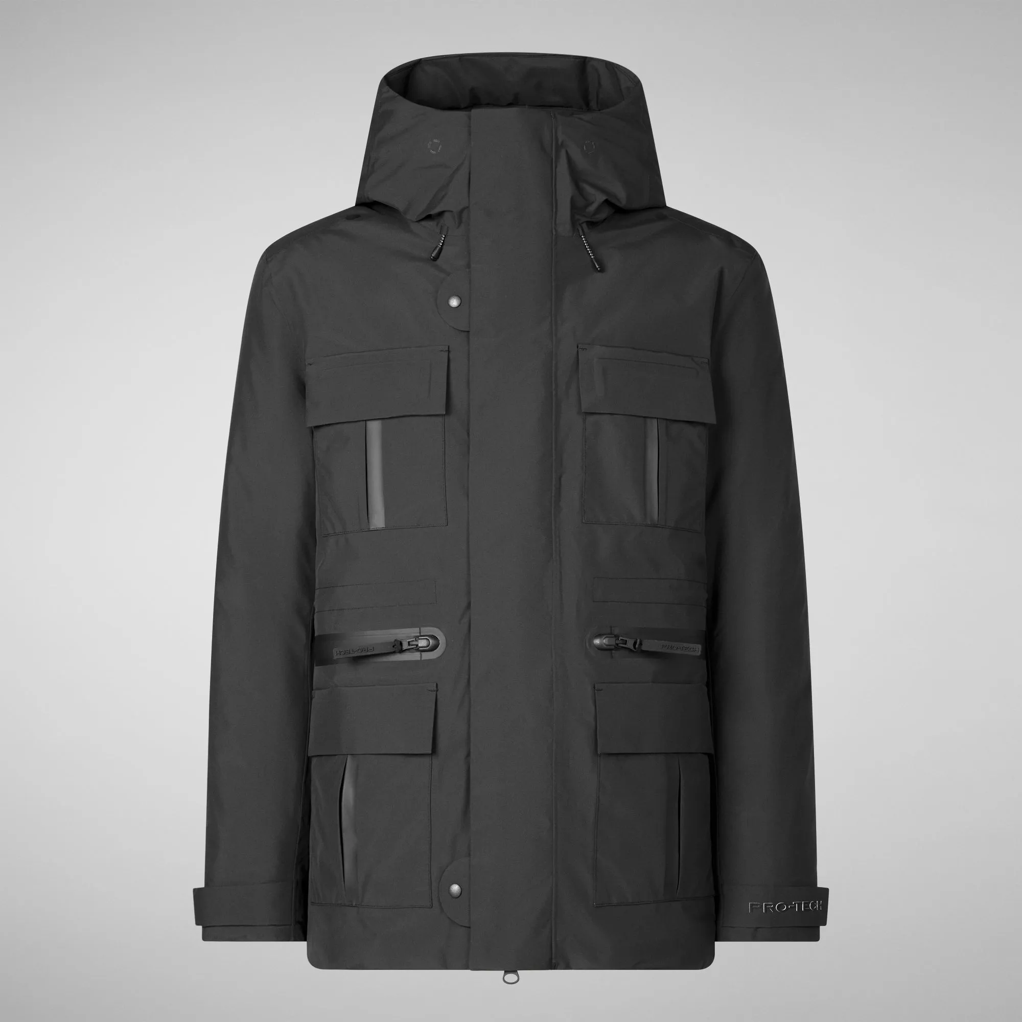 Man's parka Keaton in black